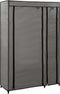 vidaXL - Kledingkasten - opvouwbaar - 2 - st - 110x45x175 - cm - stof - grijs