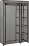 vidaXL - Kledingkasten - opvouwbaar - 2 - st - 110x45x175 - cm - stof - grijs