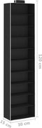 vidaXL - Kledingorganisers - hangend - 2 - st - met - 10 - schappen - stof
