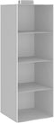 vidaXL - Kledingorganisers - hangend - 2 - st - met - 4 - schappen - stof