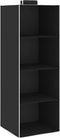 vidaXL - Kledingorganisers - hangend - 2 - st - met - 4 - schappen - stof