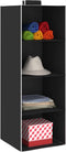 vidaXL - Kledingorganisers - hangend - 2 - st - met - 4 - schappen - stof