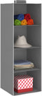 vidaXL - Kledingorganisers - hangend - 2 - st - met - 4 - schappen - stof