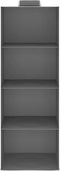 vidaXL - Kledingorganisers - hangend - 2 - st - met - 4 - schappen - stof