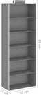 vidaXL - Kledingorganisers - hangend - 2 - st - met - 6 - schappen - stof
