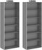vidaXL - Kledingorganisers - hangend - 2 - st - met - 6 - schappen - stof