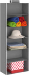 vidaXL - Kledingorganisers - hangend - 2 - st - met - 6 - schappen - stof