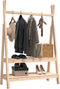 vidaXL - Kledingrek - 100x45,5x150 - cm - massief - grenenhout
