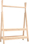 vidaXL - Kledingrek - 100x45,5x150 - cm - massief - grenenhout