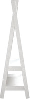 vidaXL - Kledingrek - 100x45,5x150 - cm - massief - grenenhout - wit