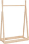 vidaXL - Kledingrek - 100x45x150 - cm - massief - grenenhout