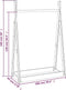 vidaXL - Kledingrek - 100x45x150 - cm - massief - grenenhout - wit