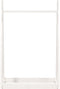 vidaXL - Kledingrek - 100x45x150 - cm - massief - grenenhout - wit