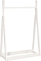 vidaXL - Kledingrek - 100x45x150 - cm - massief - grenenhout - wit