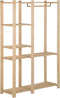 vidaXL - Kledingrek - 110x38x170 - cm - massief - grenenhout