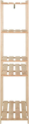 vidaXL - Kledingrek - 110x38x170 - cm - massief - grenenhout