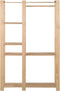 vidaXL - Kledingrek - 110x38x170 - cm - massief - grenenhout