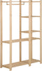 vidaXL - Kledingrek - 110x38x170 - cm - massief - grenenhout