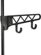 vidaXL - Kledingrek - 55x28,5x175 - cm - staal - en - ongeweven - stof - zwart