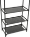 vidaXL - Kledingrek - 55x28,5x175 - cm - staal - en - ongeweven - stof - zwart
