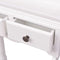 vidaXL - Kledingrek - met - kastje - hout - wit
