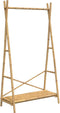 vidaXL - Kledingrek - met - schap - 102x50x190 - cm - bamboe