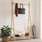 vidaXL - Kledingrek - met - schap - 102x50x190 - cm - bamboe