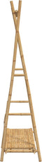 vidaXL - Kledingrek - met - schap - 102x50x190 - cm - bamboe