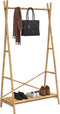 vidaXL - Kledingrek - met - schap - 102x50x190 - cm - bamboe