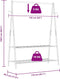 vidaXL - Kledingrek - met - schappen - 132x45,5x150,5 - cm - bamboe