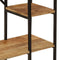 vidaXL - Kledingrek - met - schappen - 90x40x190 - cm - massief - mangohout - en - ijzer