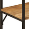 vidaXL - Kledingrek - met - schappen - 90x40x190 - cm - massief - mangohout - en - ijzer