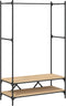 vidaXL - Kledingrek - met - schappen - bewerkt - hout - sonoma - eikenkleurig