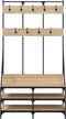 vidaXL - Kledingrek - met - schoenenrek - 100x40x184 - cm - sonoma - eikenkleurig