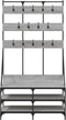 vidaXL - Kledingrek - met - schoenenrek - 100x40x184cm - grijs - sonoma - eikenkleur