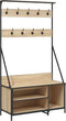 vidaXL - Kledingrek - met - schoenenrek - 100x41x184 - cm - sonoma - eikenkleurig