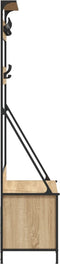 vidaXL - Kledingrek - met - schoenenrek - 100x41x184 - cm - sonoma - eikenkleurig