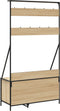vidaXL - Kledingrek - met - schoenenrek - 100x41x184 - cm - sonoma - eikenkleurig