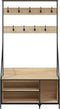 vidaXL - Kledingrek - met - schoenenrek - 100x41x184 - cm - sonoma - eikenkleurig