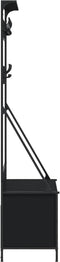 vidaXL - Kledingrek - met - schoenenrek - 100x41x184 - cm - zwart