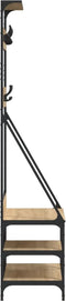 vidaXL - Kledingrek - met - schoenenrek - 80x40x184 - cm - sonoma - eikenkleurig