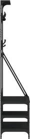 vidaXL - Kledingrek - met - schoenenrek - 80x40x184 - cm - zwart
