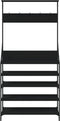 vidaXL - Kledingrek - met - schoenenrek - 90x34x184 - cm - zwart