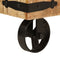 vidaXL - Kledingrek - met - wieltjes - 90x35x190 - cm - massief - mangohout - en - ijzer