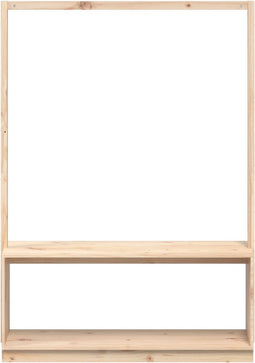 vidaXL - Kledingrek - schoenenkast - 113x40x157,5 - cm - grenenhout - honingbruin