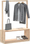 vidaXL - Kledingrek - schoenenkast - 113x40x157,5 - cm - grenenhout - honingbruin