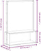 vidaXL - Kledingrek - schoenenkast - 113x40x157,5 - cm - massief - grenenhout - wit