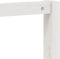 vidaXL - Kledingrek - schoenenkast - 113x40x157,5 - cm - massief - grenenhout - wit