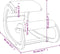 vidaXL - Knielstoel - 55x84x55 - cm - berkenhout - multiplex - bruin