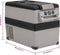vidaXL - Koelbox - met - handvat - 45 - L - PP - & - PE - zwart - en - wit
